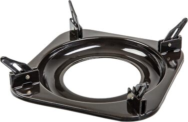 Газова кемпінгова плита з нержавіючої сталі потужністю 5,5 кВт, п&39єзоелектророзпалювання, датчик полум&39я, газовий шланг 150 см, регулятор тиску 50 мбар, емальована підставка для каструль (1 конфорка) Газова плита з 1 конфоркою