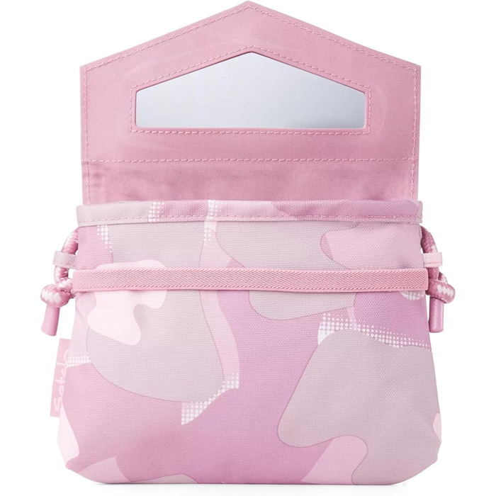 Маленька сумка-клатч Satch Clutch через плече, косметичка зі шнурком та дзеркалом для підлітків, Heartbreaker - рожева