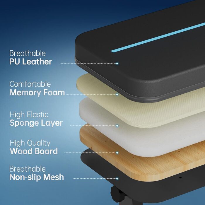 Силова лава, плоска лава, складна фітнес-лава для тренування всього тіла, силова лава для домашнього спортзалу, чорно-синя