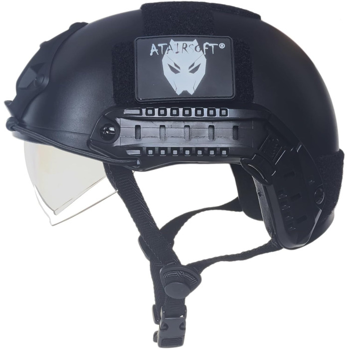 Тактичний армійський військовий стиль SWAT бойовий MH тип швидкий шолом Airsoft пейнтбол полювання CQB стрільбище спорядження з окулярами BK