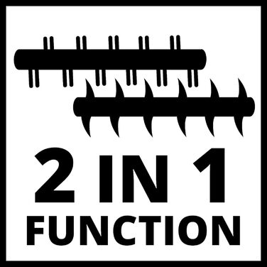 Електричний аератор-скарифікатор (1400 Вт, ширина захвату 35 см, глибина обробки 3-9 мм, регульована ручка, мішок для збору трави 28 л, в комплекті валик для розкидання), 1435