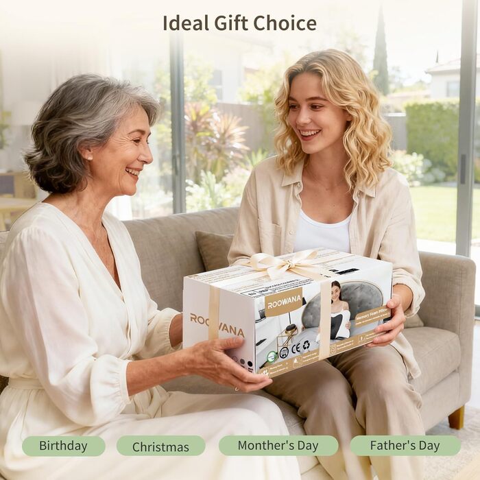 Подушка для зняття болю в шиї, ортопедична подушка з піни з ефектом пам&39яті, ергономічна подушка для сну на боці, подушка для підтримки шиї для сну на боці, спині та животі, 61,7x37x13/13,6 см, сірий