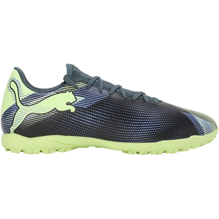 Футбольні бутси Puma Unisex Future 7 Play TtSoccer 42.5 EU сірий, небо, електро фіолетовий, яблуко Puma білий