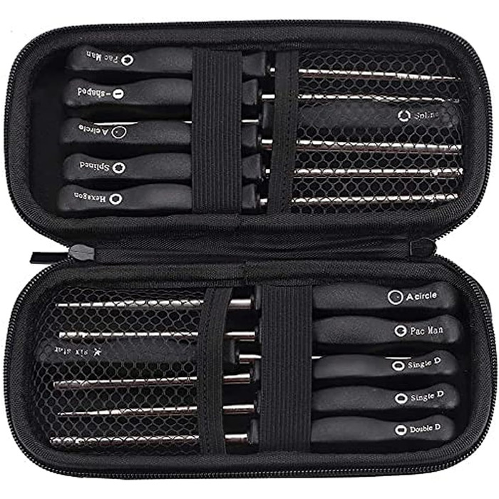 Набір інструментів для налаштування карбюратора (12 шт.) / Викрутки для тюнінгу 2-тактних двигунів (з шліцами Keil, Pac Man, D, подвійна D) для бензопил та тримерів Poulan, Husqvarna, STIHL, ECHO, металеві