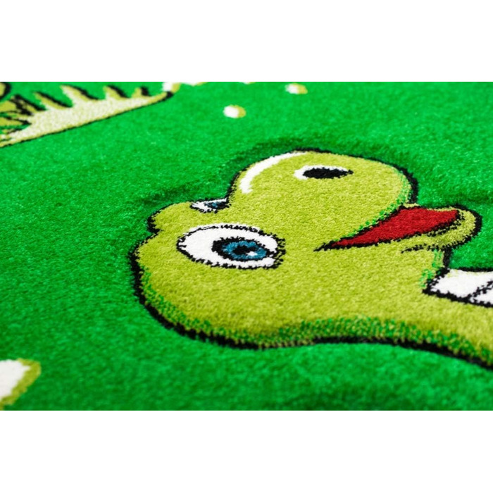 Дитячий килим динозаври дитяча кімната килим динозаври зелений розмір 200 х 290 см