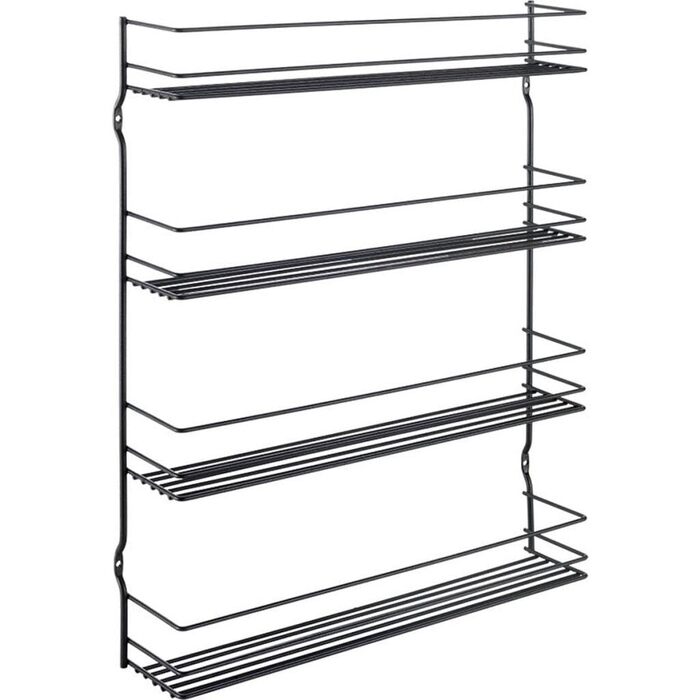 Стійка для спецій Metaltex 361434000 Pepito-4 Lava, 4 полиці, 36 x 8 x 45 см, рустикальний стиль