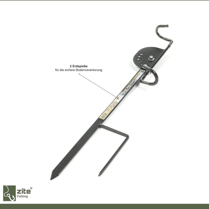 Тримач для вудки Zite Металевий та регульований - Стабільна підставка для поплавкових вудок - Міцна підставка для вудки/плавучий тримач для вудки, Тримач для вудки, Тримач для вудки, Рибальська підставка