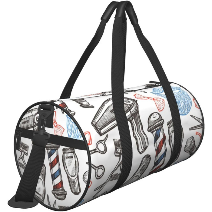 Спортивна сумка, дорожня сумка, сумка для фітнесу, сумка для перукарні, однотонний стиль, з принтом, сумка на ніч, чорна, універсальний розмір, сумка для подорожей