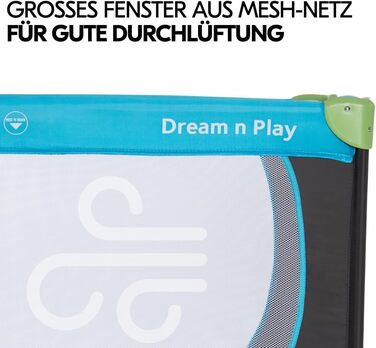 Дитяче ліжечко Hauck Dream n Play з матрацом - Складане дитяче ліжечко з сумкою - Водяно-блакитний