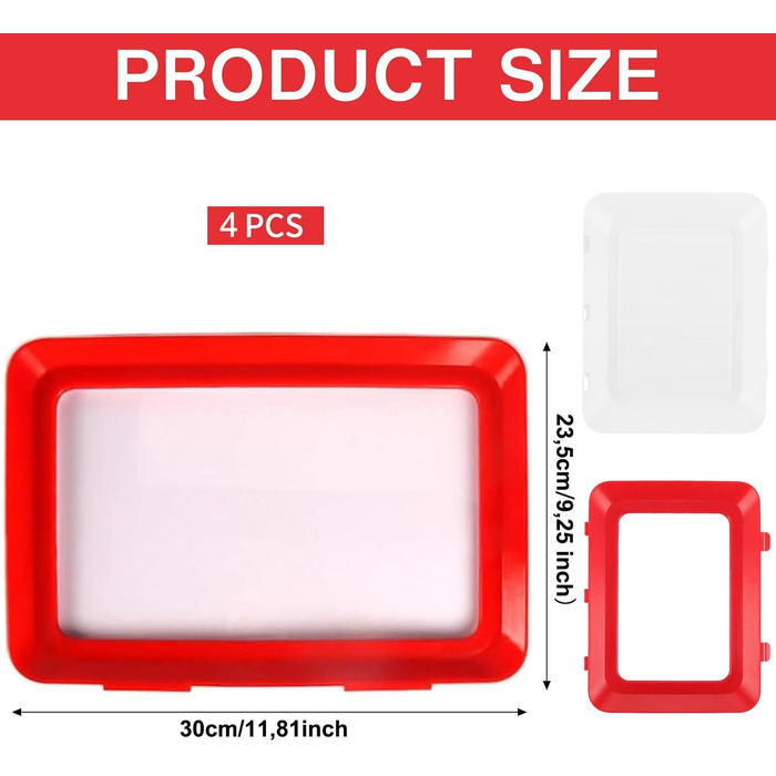 Елементний лоток для зберігання продуктів, лоток для свіжості із силіконовою кришкою, вакуумний лоток для зберігання свіжості з еластичною плівкою та пряжкою, лоток для делікатесів, тарілка для свіжості в холодильнику, 4-