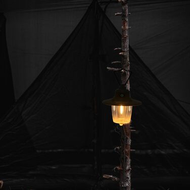 Портативний світлодіодний кемпінговий ліхтар із шипом для землі, акумуляторний, ударостійкий, у вінтажному стилі, теплий білий колір, білий ліхтар для намету на вулиці для надзвичайних ситуацій та риболовлі