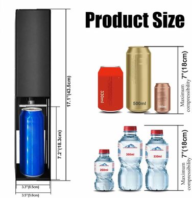 Електрична дробарка металевих банок SACLMD, потужна електрична дробарка для банок, автоматична електрична дробарка для банок