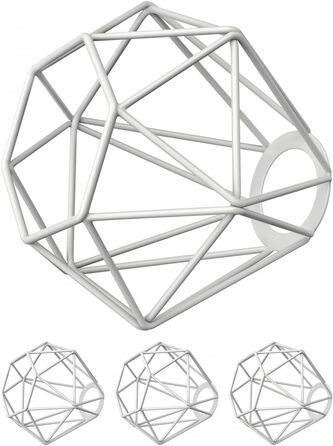 Абажур у клітку, чорний, 155 мм Ø (4 шт. и (1 упаковка), білий / 15,5 см), 3 шт.