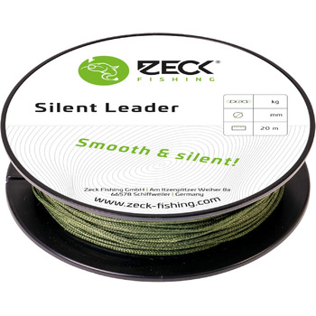 Поводок Zeck Silent Leader 20 м плетена волосінь для сома, діаметр/вантажопідйомність 1,1 мм / 99 кг