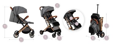 Коляска MOMI ESTELLE для дітей від 6 місяців до максимальної ваги тіла 15 кг, В105 х Ш51 х Г75 см, складається до розмірів В65 х Ш
