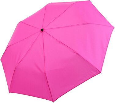 Жіноча складна парасолька з великим дахом - екстра світлий - неоново-рожевий