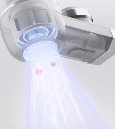 Кран з фільтром для води зі світлодіодним дисплеєм, фільтр для питної води з синім світлом, фільтр для питної води для видалення хлору, для домашньої кухні, видаляє хлор, важкі метали та поганий смак