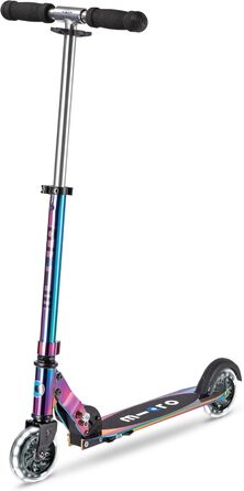 Дитячий самокат MICRO Sprite LED міський самокат зі світлодіодними колесами складне та регульоване по висоті кермо від 5 років. Са
