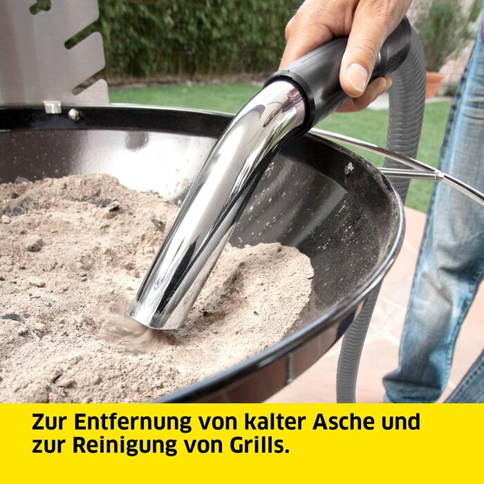 Пилосос для попелу та сухого прибирання Krcher AD 4 Premium ідеально підходить для чищення камінів, печей на пелетах та барбекю (з