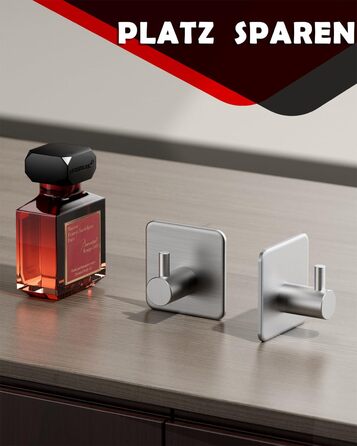 Рушникосушка без свердління, 6 шт. гачки для рушників з нержавіючої сталі клейкі гачки для одягу гачки самоклеючі, нержавіючі, іде