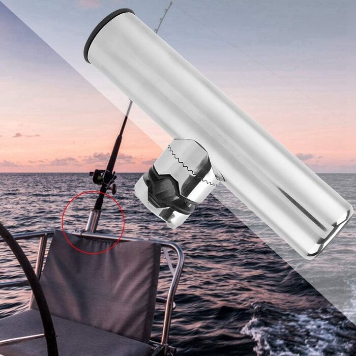 Підставка для вудок KSTE, підставки для вудок, тримачі для вудок, аксесуари для тримачів для вудок з нержавіючої сталі для рейок від 1&quot до 1-1/4&quot