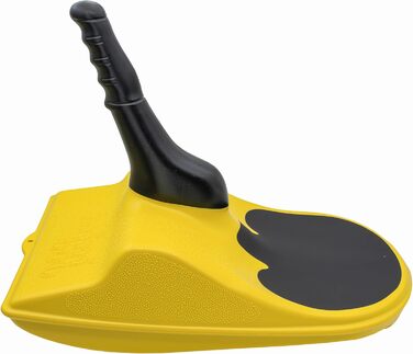 Дитяча пластикова шапка на зиму жовта