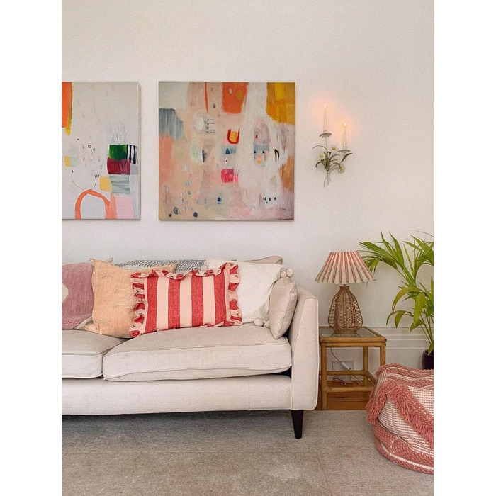 Пуф Beliani, пуф, рожевий, світло-рожевий, бохо, кочі