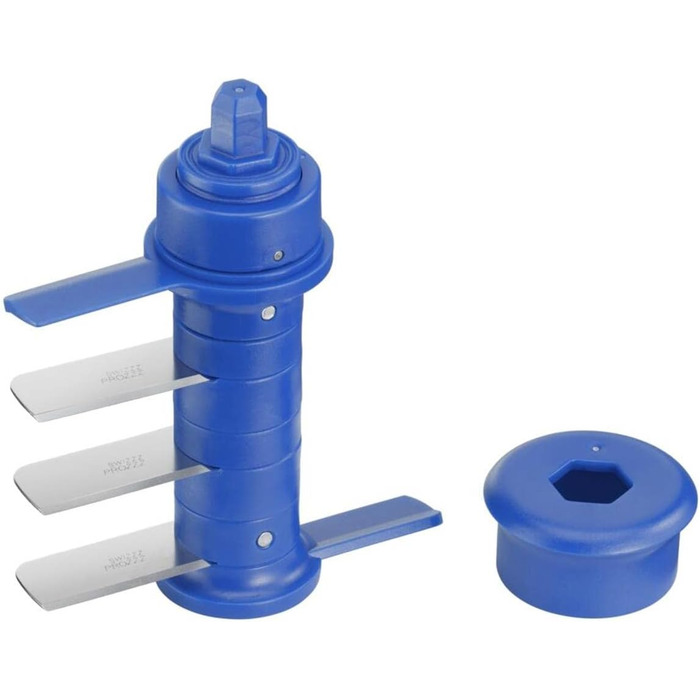 Тефаль Джеймі Олівер K1644344 Чоп і шейкер без світла Ємність 450 мл Мультишредер Універсальний подрібнювач для овочів, фруктів, цибулі, горіхів, часнику білий/синій білий/синій сингл