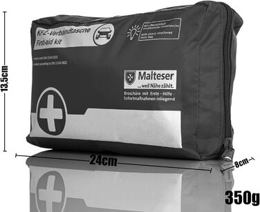 Аптечка BigDean аптечка автомобільна - чорна згідно DIN 131642022 - аптечка автомобільна - аптечка автомобільна 2024 - аптечка авт