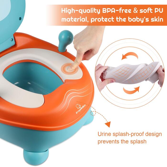 Горщик ANGELBLISS дитячий горщик/унітаз, горщик дитячий, туалети для подорожей, безпека і комфорт, для малюків.