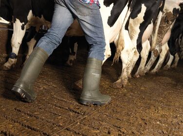 Чоловічі захисні чоботи зеленого кольору, 46 EU, суцільний колір