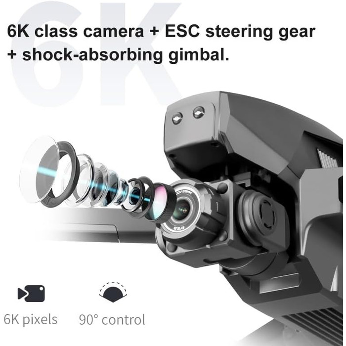 Діапазон 3KM Gimbal GPS 5Ghz Drone FPV Quadcopter 2 шт. Battery Batteries 32GB Micro SD card, 3 Ultra Drone 15-30KM/h