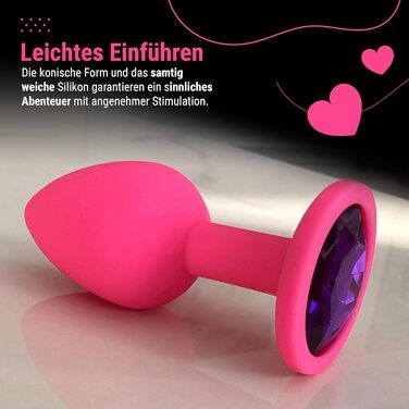 Набір анальних пробок Belmalia, силікон, 3 розміри, Ø30/35/45 мм, рожевий/фіолетовий/чорний