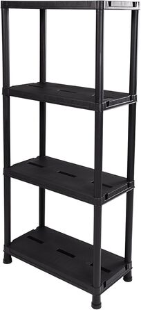 Стелаж Ondis24, полиця для зберігання, 60 x 30 x 131 (В) см, 12-дюймовий вставний стелаж, пластик, антрацит, максимальне навантаження 80 кг - подвійна упаковка 60 x 30 x 138 см