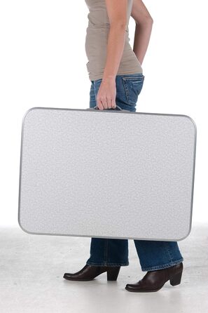 Складаний стіл Camp Active - Ніжки з регульованою висотою - Надлегкий алюміній - 75x55x60 см, сріблястий