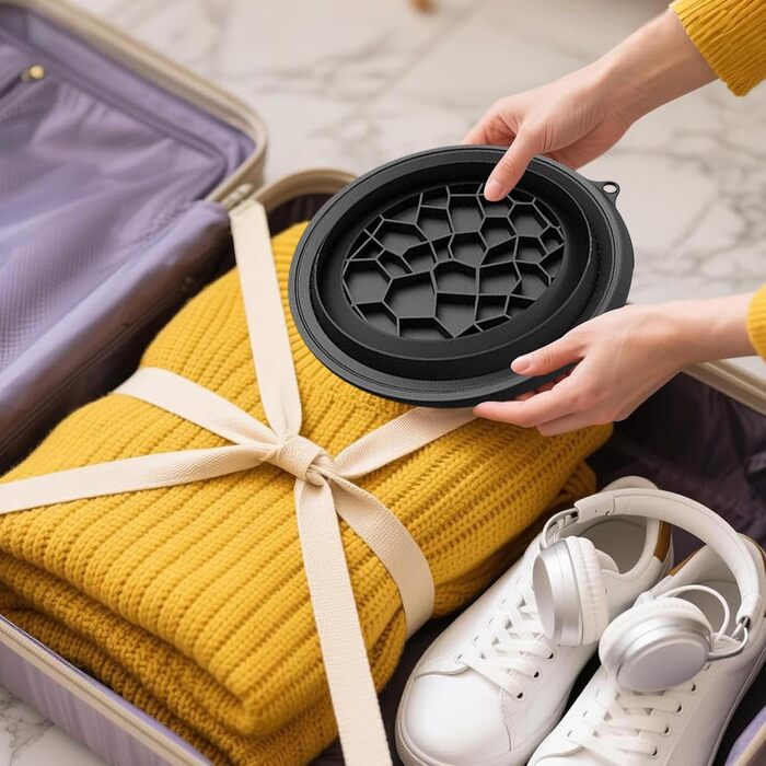 Універсальна чаша для Раковина для кемпінгу - Силіконова складна чаша, багаторазова раковина для догляду за шкірою, ванни, обличчя, охолодження, кухня, оздоровлення