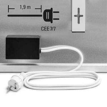 Обігрівач інфрачервоний панельний Trotec TIH 500 S 905x605 mm 580W White (1410003012)