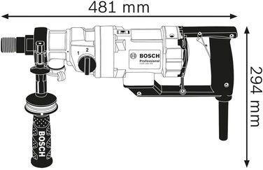 Професійний алмазний дриль для мокрого свердління Bosch GDB 180 WE (5,2 кг, потужність 2000 Вт, 230 В, діапазон свердління 180 мм,