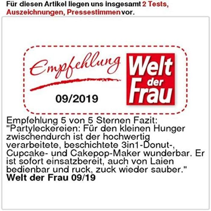 Виробник пончиків Rosenstein & Shne виробник пончиків 3в1, кексів і кейк-попси, антипригарний, 600 Вт (Donatmaker, Donut Maker 3in1, ідеї для подарунків)