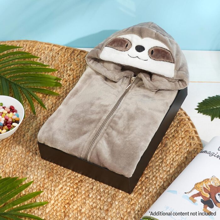 Кігурумі CityComfort Лінивець, пухнастий фліс, сірий 9–10 років