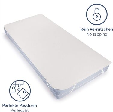 Наматрацник Blumtal Premium Molton 90 x 200 см з 100 бавовни в комплекті 2 шт. и - сертифікований Oeko-Tex наматрацник 90x200 см -