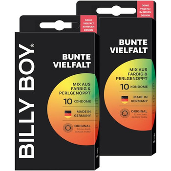 Презервативи BILLY BOY “Кольорова різноманітність”, 20 шт