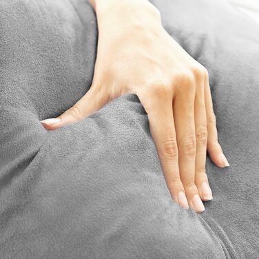 Подушка для читання InnovaGoods Huglow з підлокітником, для дивана, ліжка та килима, подушка для читання з поперековою опорою та ручкою для перенесення, ергономічна, запобігає дискомфорту та болю, сіра