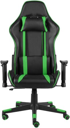 Ігрове крісло, обертове крісло, офісне крісло, зелене, ПВХ