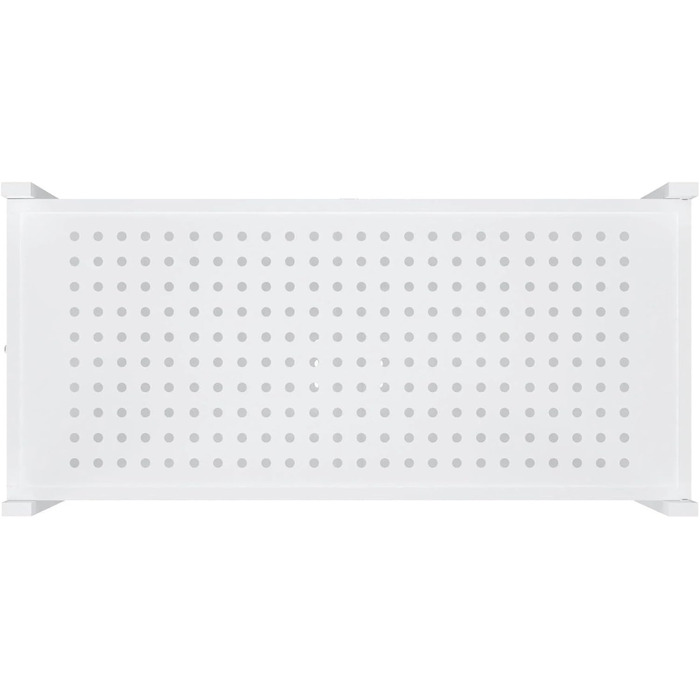 Складана полиця з колесами 5 полиць/відсіків Білий Вантажопідйомність 250 кг ВxШxГ 167x72x34 см Полиця для зберігання, металева полиця, складна полиця, 5 полиць, білий