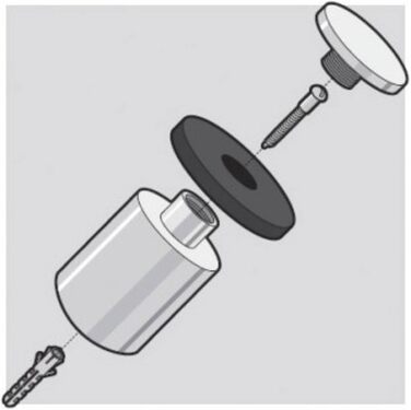 Дверна зупинка &quotARGOS&quot, матова нержавіюча сталь, 50617