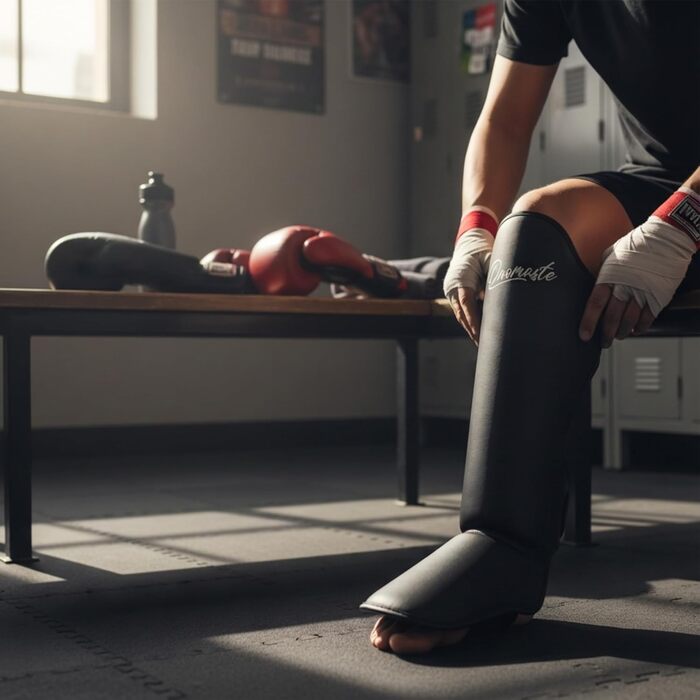 Шкіряні щитки для гомілок з м&39якою підкладкою, ShinGuard, шкіра, бойові мистецтва, тренування з карате, кікбоксинг MMA, муай-тай, крав-мага для ніг, великий / дуже великий розмір