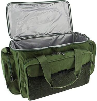 Зелена утеплена спортивна сумка Carry All Sports із комплектом насадок 41 для риболовлі на коропа