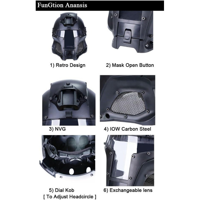 Тактичний військовий балістичний шолом бічній рейці ПНВ кожух передачі бази армійський бойовий страйкбол пейнтбол повна маска шолом CP