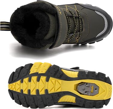 Дитяче зимове взуття TARELO, нековзні зимові чоботи, снігові чоботи середнього розміру, унісекс взуття для походів на підкладці для хлопчиків, розміри 32-39, зелене, EU 39